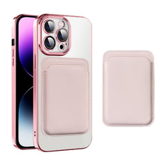 Transparent Magnetic Card Holder TPU Case for iPhone 15 Series Transparent Magnetic Card Holder TPU Case for iPhone 15 Series