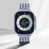 Men's Stainless Steel Bracelet Watch Band with Woven Mesh and Glossy Finish