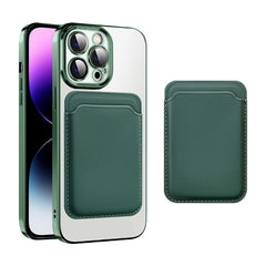 Transparent Magnetic Card Holder TPU Case for iPhone 15 Series Transparent Magnetic Card Holder TPU Case for iPhone 15 Series