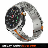 Cool Metal Band for Samsung Galaxy Watch Ultra- 47mm Titanium Alloy Stainless Steel Strap