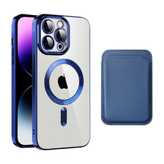 Transparent Magnetic Card Holder TPU Case for iPhone 15 Series Transparent Magnetic Card Holder TPU Case for iPhone 15 Series