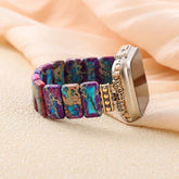 Handgefertigtes Stretch-Armband mit Steinen – Yoga-Sport-Schmuckband