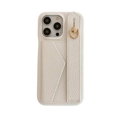 Wallet Card Holder Phone Case with Wrist Strap for iPhone 16 Series