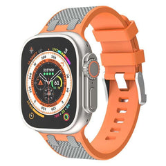 Oak Pattern texture Dual-Tone Silicone Band