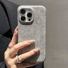 Denim Texture Leather Phone Case for iPhone 11 Series