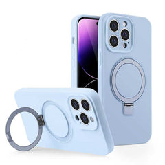 Silicone MagSafe Case with Stand for iPhone 14 Series