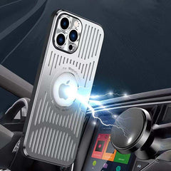 Magnetic Metal Ventilation Phone Case for iPhone 13 Series