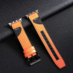 Colorblock Silicone Leather Strap