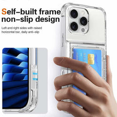 Transparent Card Holder Phone Case for iPhone 14 Series