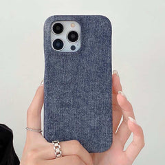 Denim Texture Leather Phone Case for iPhone 14 Series