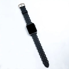 Lace Hollow Leather Smart Watch Bands