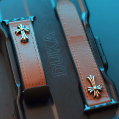 Silicone-Leather Cross Magnetic Fold Buckle Strap