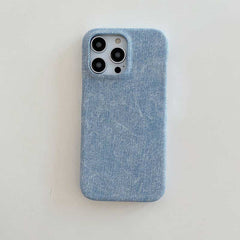 Denim Texture Leather Phone Case for iPhone 15 Series