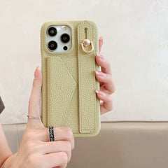 Wallet Card Holder Phone Case with Wrist Strap for iPhone 11 Series